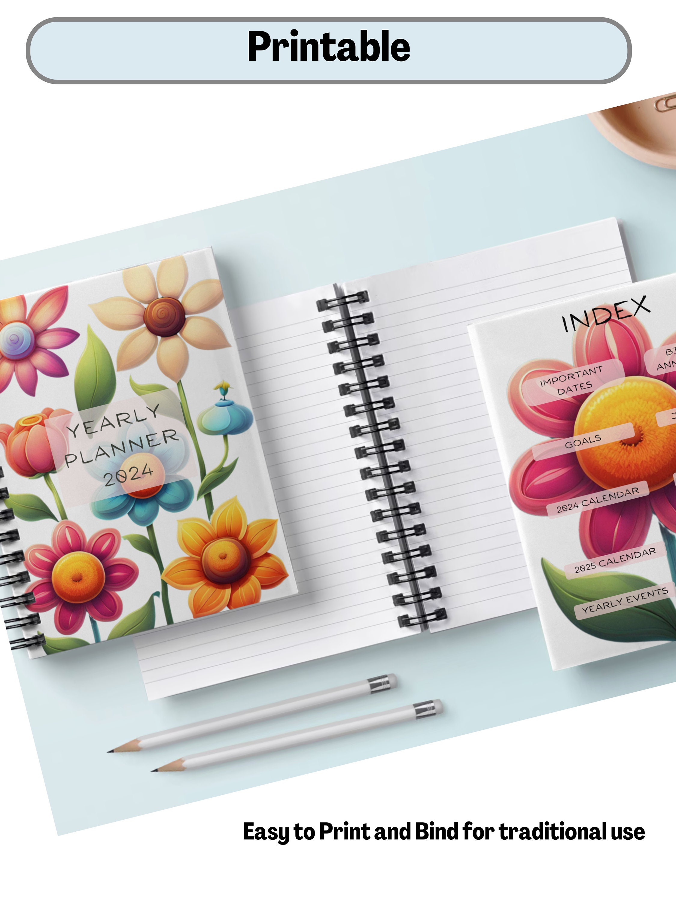 Remarkable 2 Yearly Digital Planner for 2024 - 2025 - Hyperlinked ...
