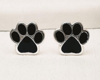 Sterling Silver Dog Paw Earrings: Hypoallergenic Pet Jewelry