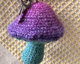 crochet ornaments, mushroom, bag pendant, keychain, gift, fungi, ornament keychain, mushroom decoration, plush toy toadstool, crochet plush