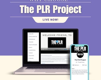 PLR PROJECT: Your Ultimate Resell Rights Digital Planner Solution, Printable Planner, Private Label Rights, Mrr, plr eBooks, Digital PLR