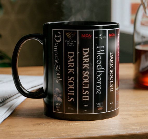 Dark Souls Mug, Fromsoftware Games, Retro VHS Design