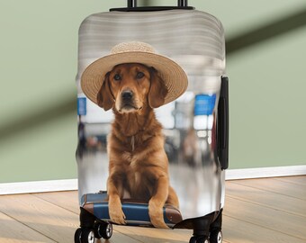 Luggage Cover, Dog, Dog owner, Travel, Luggage Protector, Travel accessories, Bags, Airport, Protection