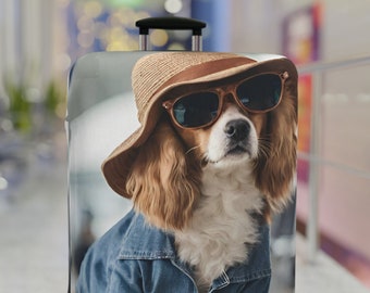 Luggage Cover, Dog, Dog owner, Travel, Luggage Protector, Travel accessories, Bags, Airport, Protection
