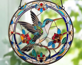 Kolibrie raam Suncatcher hangend, kolibrie raam hangend decor, woondecoratie, Suncatcher ornament, zomer hangend decor