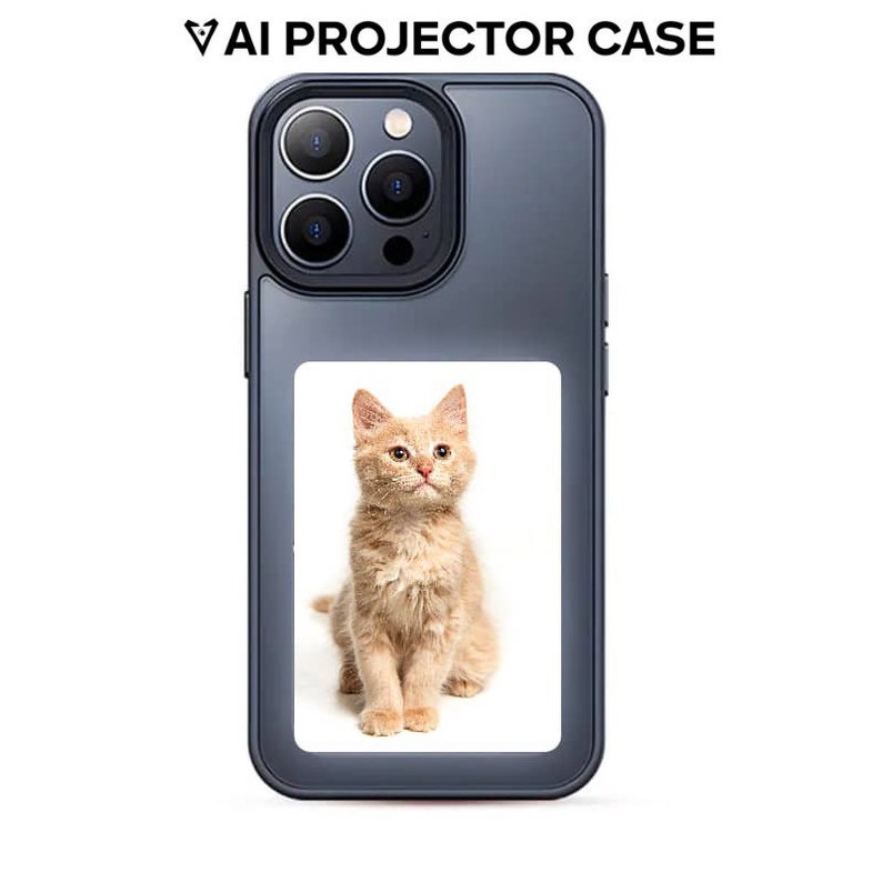 AI Projector Case NFC Phone Case Smart Ink Screen With AI for iPhone 13,14 And 15 Series Protection Ink Display Image On Full Colors E-Ink. zdjęcie 5