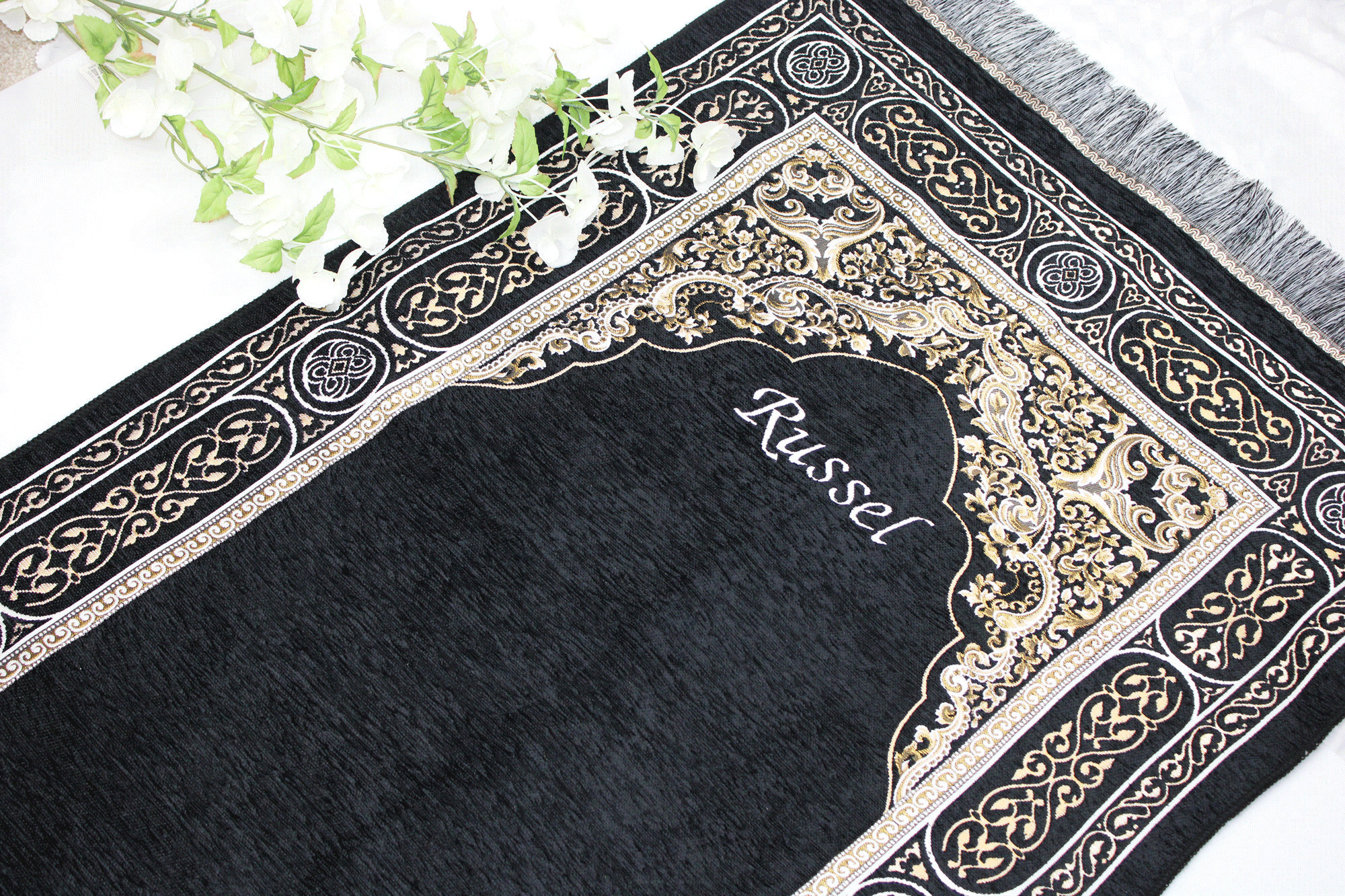 Personalised Prayer Mat, Musallah Namaaz Prayer Salah/ Rug