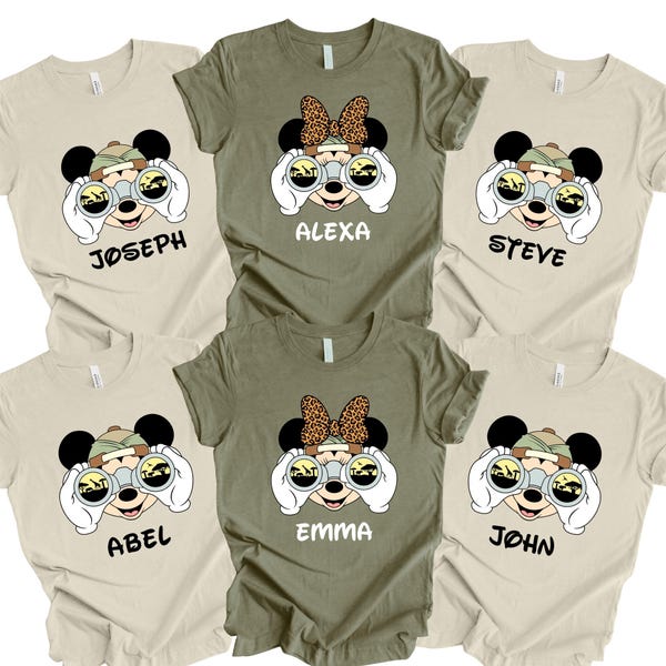 Disney Animal Kingdom Shirts, Animal Kingdom Shirt, Custom Name Safari Shirts, Disney Safari Trip Shirt,  Animal Kingdom Family Shirts,