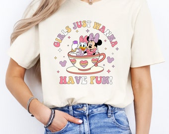 Girls Just Wanna Have Sun Shirt, Summer shirt, Disney Minnie Daisy Summer shirt, Disney Besties Shirt, Girls Trip, Disney Besties Shirt