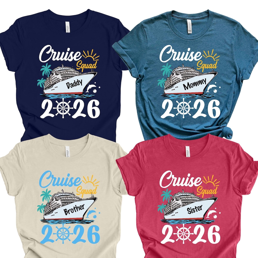 Custom Cruise Squad 2026 Shirt, Matching Family Vacation Tee, Cruise Squad Name Shirt, Cru