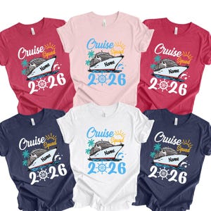 Custom Cruise Squad 2026 Shirt, Matching Family Vacation Tee, Cruise Squad Name Shirt, Cruise Group Shirts, Custom Family Cruise Name Shirts image 2