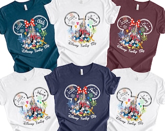 Camiseta de viaje a Disney 2026, Camisetas personalizadas de Disney 2026, Camisetas con el nombre de la familia Disney, Camisetas familiares de Disneyworld 2026, Camiseta Disney