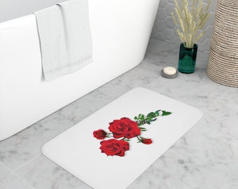 A Primaveral Flower /  Memory Foam Bath Mat