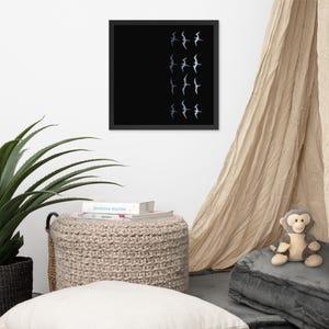 IWA BIRD Framed Print