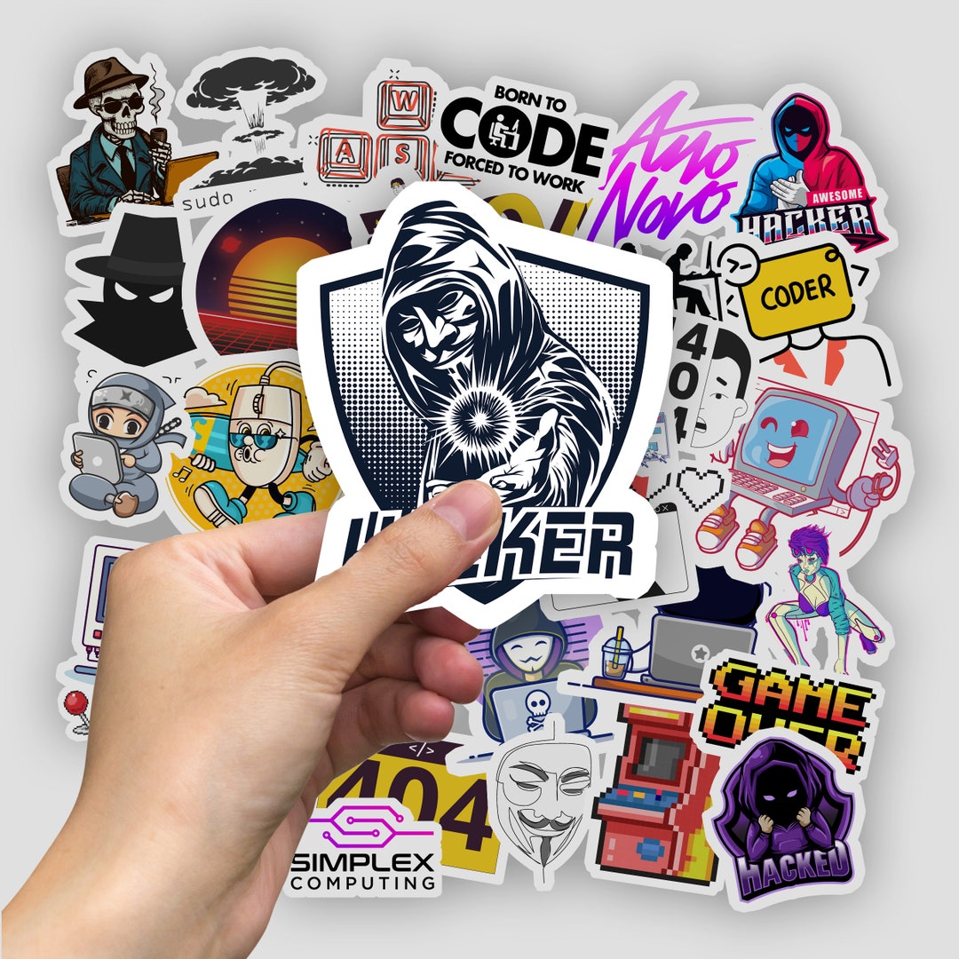 50pc Coding Stickers Vinyls Cool Computer Decals | Sticker Bomb ...