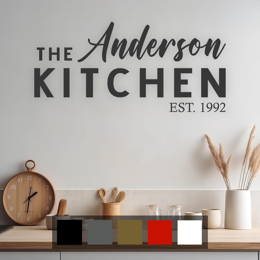 Custom Wall Kitchen Decal Cute Wall Art Kitchen Wall Decor Kitchen Wall