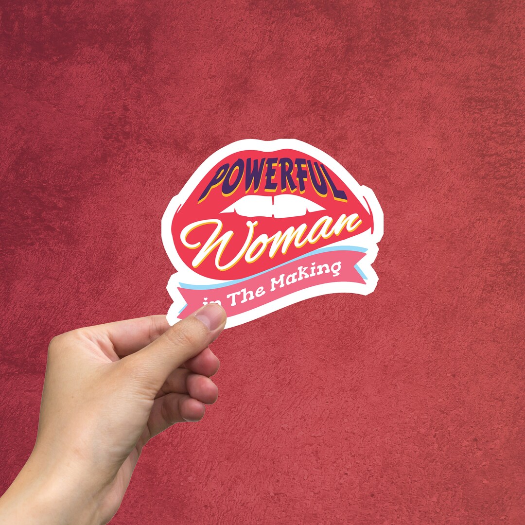Single Feminist Lips Sticker Large Stickers for Phone, Laptop, Notebook ...