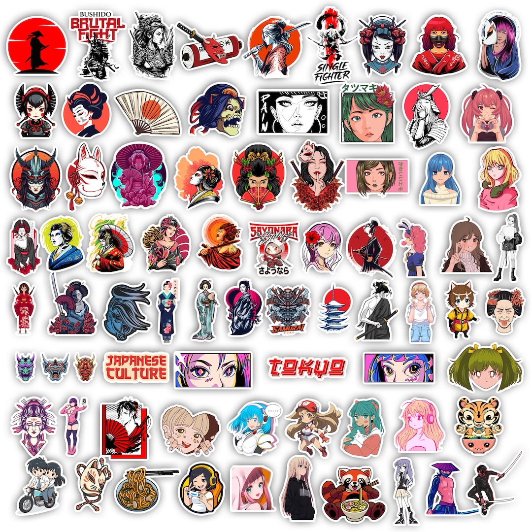 75pc Anime Stickers One Piece Vinyl Cute Decals Sticker Bomb Street Art