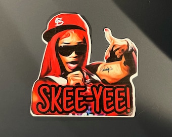 Sexyy Red Vinyl Sticker, Skee-yee, Rapper, Female Artist - Etsy