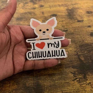 Dog Sticker, Vinyl Stickers, Chihuahua