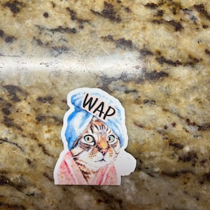 WAP, Katze Vinyl Aufkleber, Cardi B, Künstlerin
