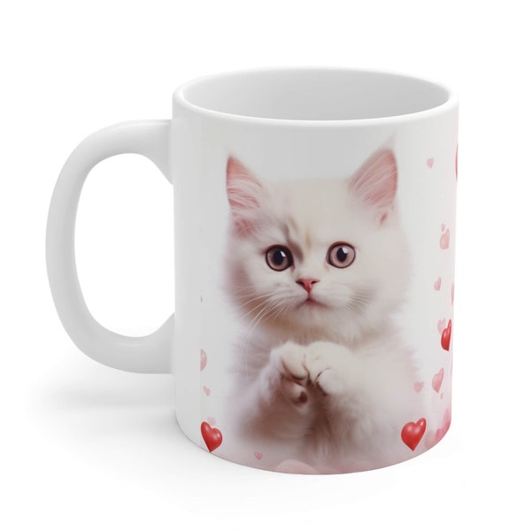 Cat Lover, Coffee, Mug, Tea, Cup, Hug, Perfect, Gift, Healing, Felines, Kitty Mug, Girlfriend gift, Purr, Animal Activist, Animal rescue