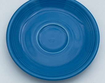 Fiestaware Peacock Blue Saucer 1992 Vintage