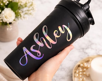 Personalized Protein Shaker Bottle | Custom Name Blender Bottle | Gym Shaker Cup | Reusable Fitness Bottle | Gift Idea