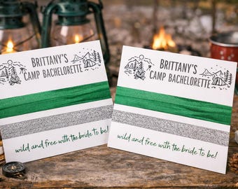 Camp Bachelorette Party Favors | Camp Bride Gifts | Last Trail Before the Veil | Summer Camp Bachelorette | Girls Weekend Decor