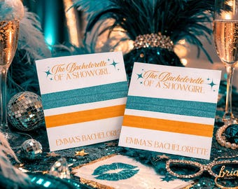 The Bachelorette of a Showgirl Hair Tie Party Favors, Las Vegas Bachelorette Party Favors, Showgirl Bach Gifts, Bride Squad Hair Ties Swift