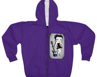 Boop Boop a Doop Zip Hoodie Purple #3 Betty Boop