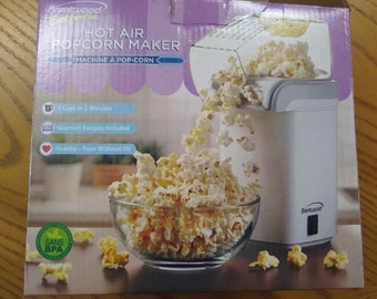 Brentwood Heißluft-Popcornmaschine in Weiß