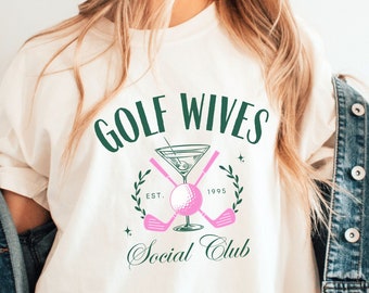 Golf wives social club shirt golf wives tee girls golf shirt golf wife shirt gift for her golf lover gift golf wife tshirt golf social club