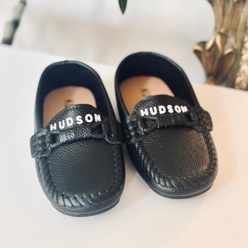 baptism shoes baby boy christening shoes toddler name custom leather shoes ring bearer custom gift baby boy personalized loafers name shoes