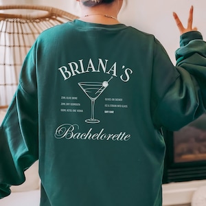 Custom bachelorette sweatshirt dirty martini club shirt bach crewneck custom bach shirt dirty martini social club gift for her martini shirt