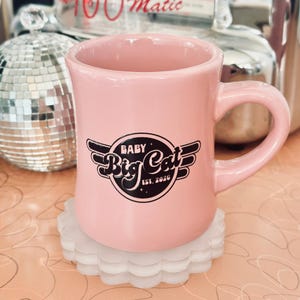 personalized coffee mug custom logo mug retro diner decor restaurant mug branded logo mug small business gift coffee mug photo gift custom