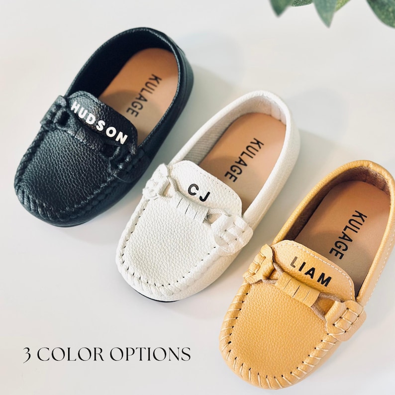 baptism shoes baby boy christening shoes toddler name custom leather shoes ring bearer custom gift baby boy personalized loafers name shoes