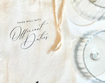 Custom wine bag pairs well with bridesmaid duties wine bag gift for hostess wine bag personalized gift engagement wine bag housewarming gift