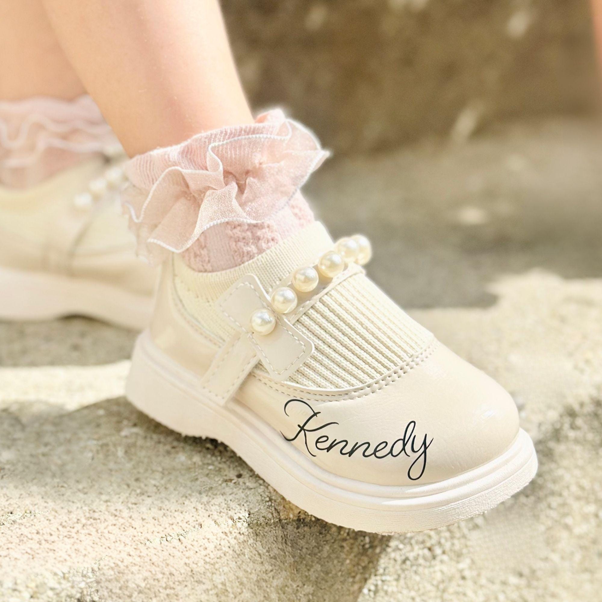 toddler dress shoes girl Rachel Toddler Girls hook & loop Easter dress shoes- cream color Size 5 M