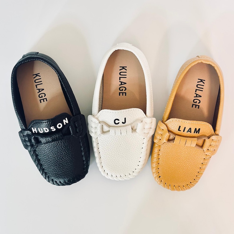 baptism shoes baby boy christening shoes toddler name custom leather shoes ring bearer custom gift baby boy personalized loafers name shoes