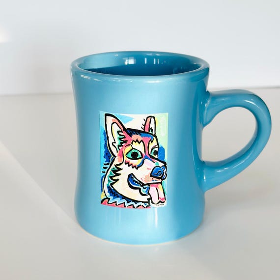 personalized pet coffee mug retro home decor diner mug custom unique art gift for dog lover cat themed drinkware animal lover kitchen decor