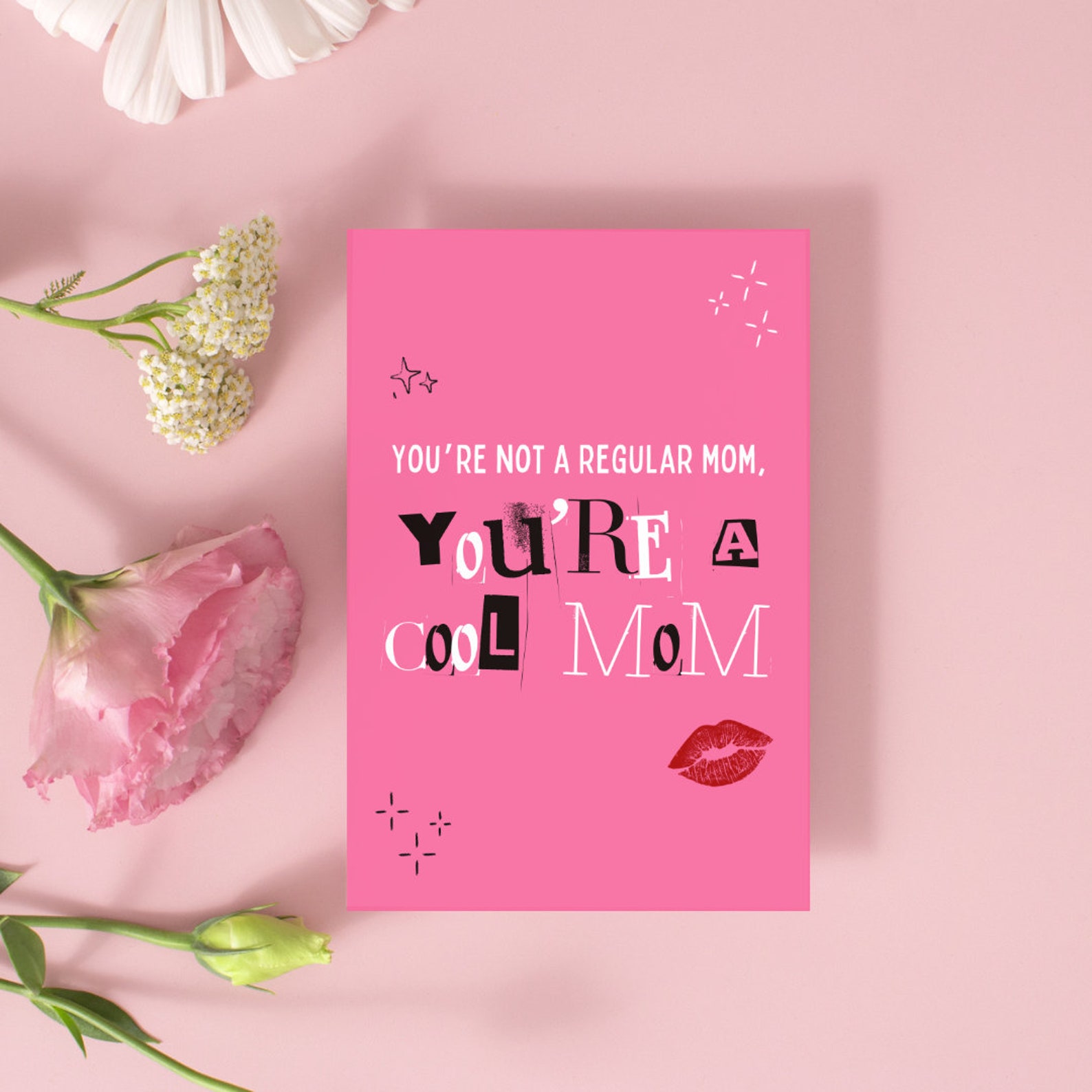 Cool Mom Mothers Day Card Birthday Not Regular Mom Cool Mom Card ...