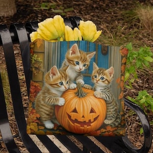 Halloween Bag Cats Handbag Cute Kittens Halloween Decor Ideas Trick-Or-Treat Bag Halloween Cats Big Tote Bag Shopping Bag Grocery Bag