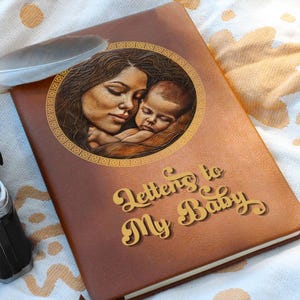 Cartas a mi bebé Diario de cuero Regalo para mamá primeriza Libro para bebé Cápsula del tiempo Ideas de regalos para mamás primerizas Ideas de regalos para baby shower Libro de recuerdos