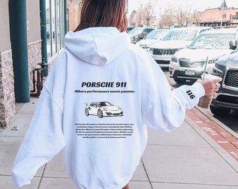 Porsche 911 Hoodie, Sports car hoodie, Porsche 911 hoodie, trendy hoodie, Oversized hoodie, Beach Coverup Hoodie, Gift For Car Guys