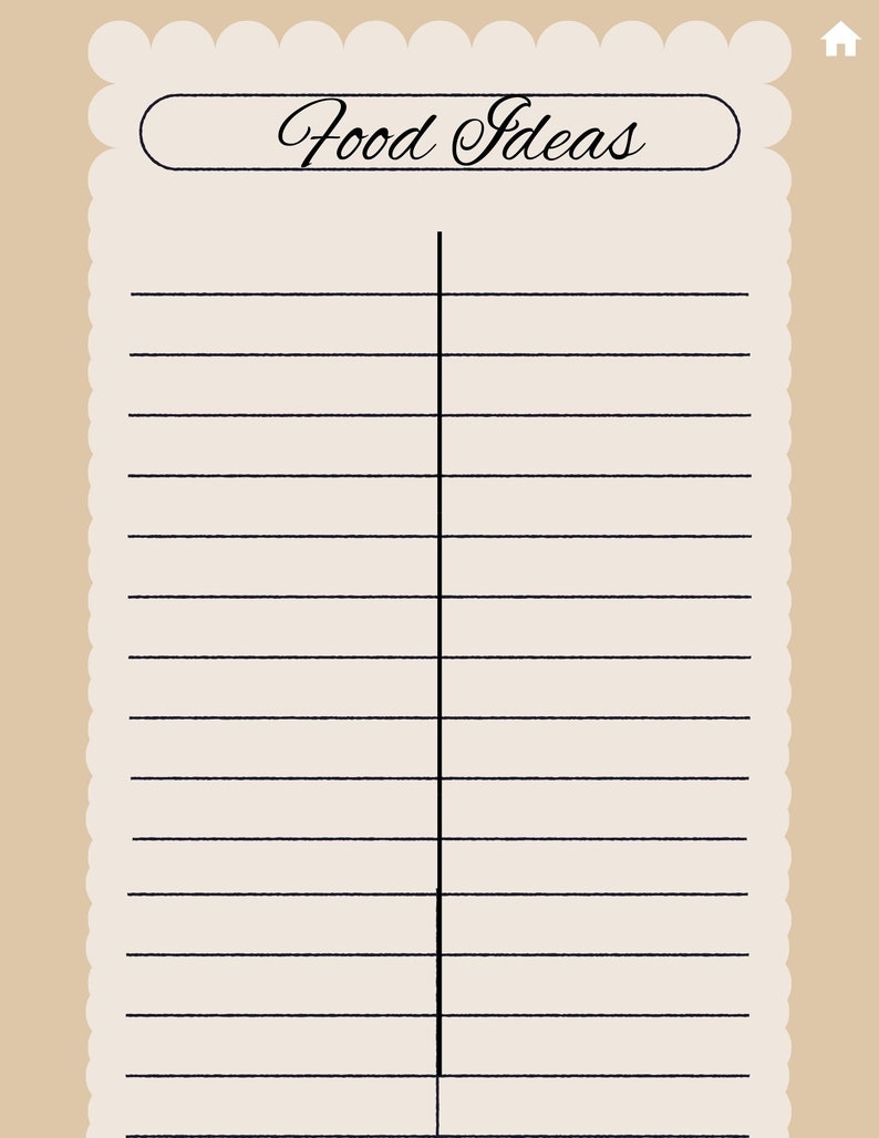 Meal Planner ,grocery List ,digital Template ,food Prep ,printable