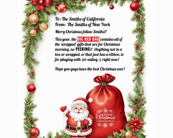 Christmas Border Clipart - Festive Santa and Reindeer Printable Decor