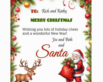 Christmas Clipart Borders: Festive Holiday Frames (15 JPG Files)