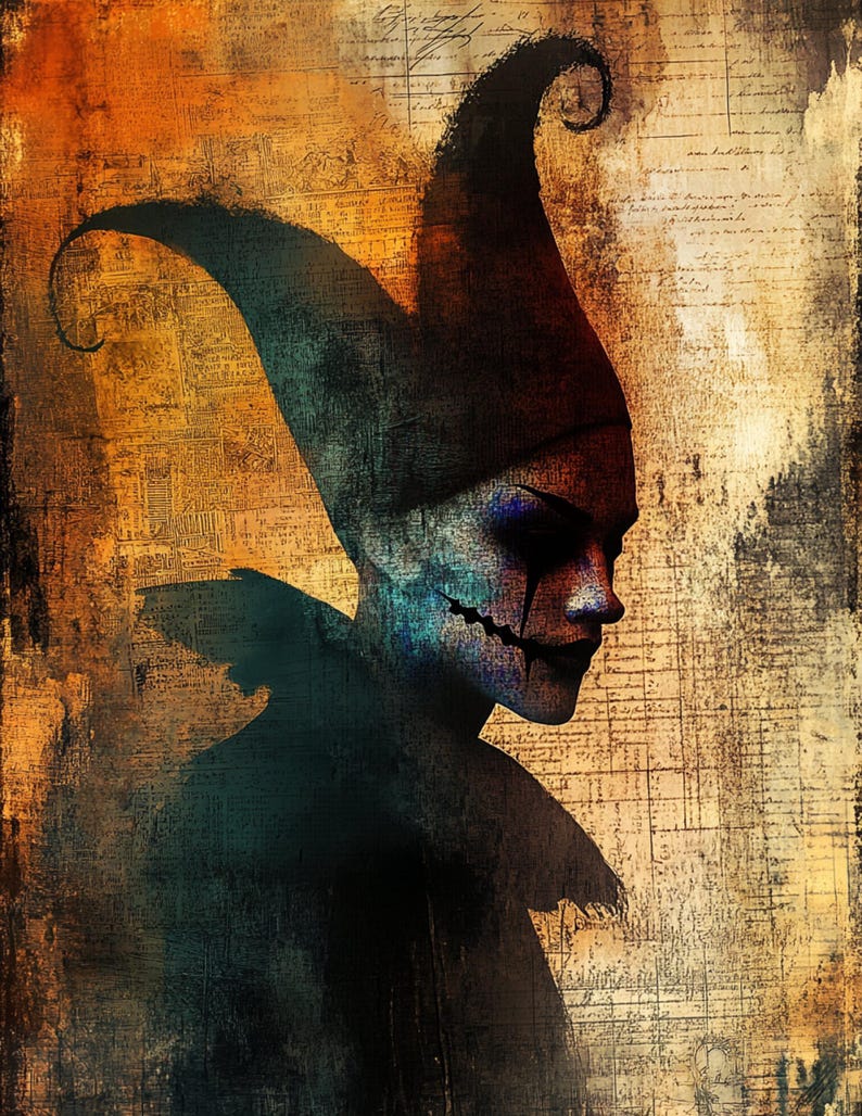 Jester Abstract JPG Abstract Jester | Commercial Use | Junk Journal, Scrapbook, April ...