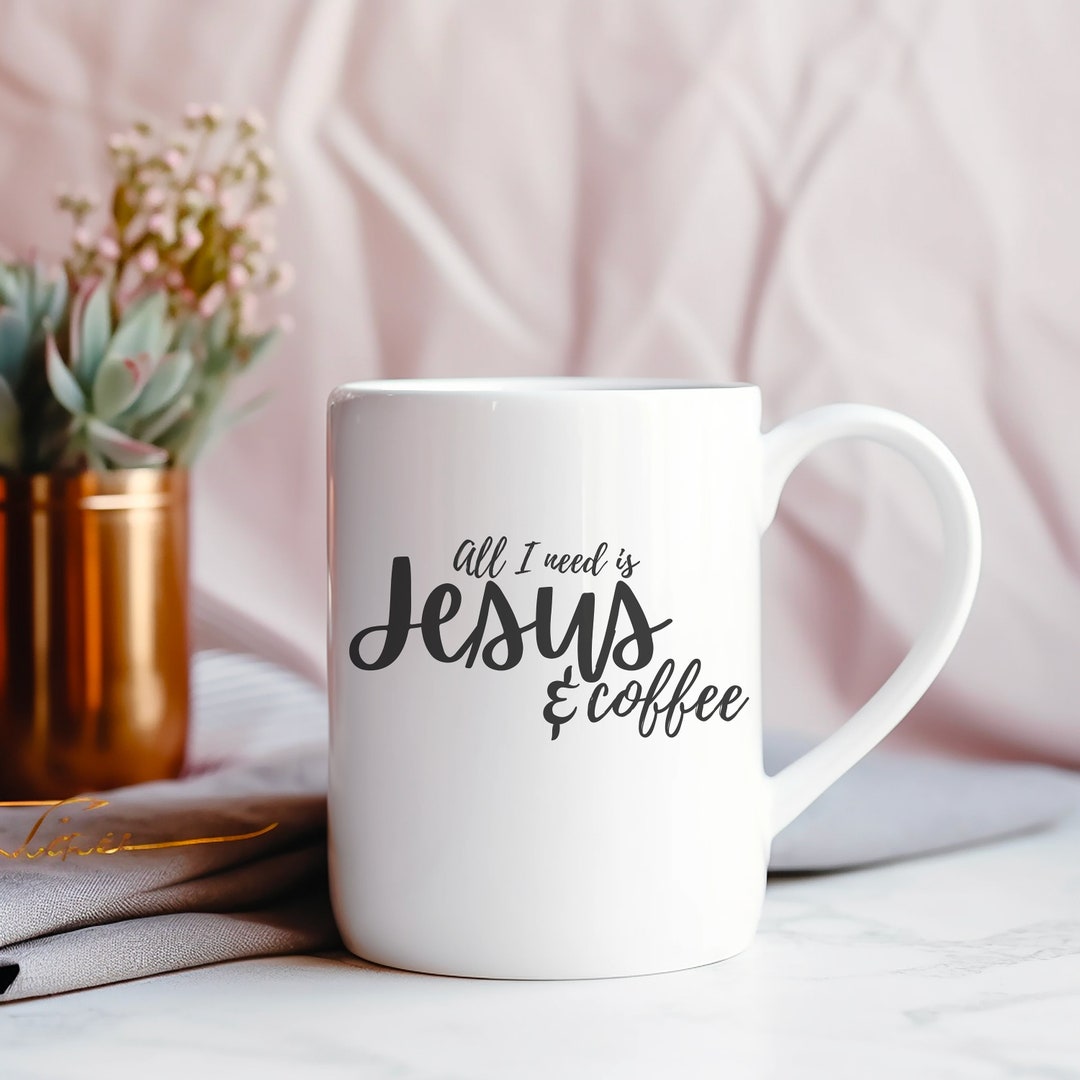Jesus and Coffee Mug, 15oz Coffee Mug, Christian Gift, Jesus Mug ...