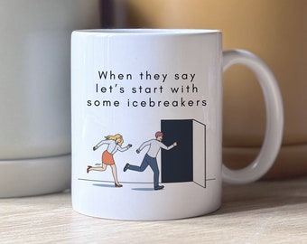 Icebreakers Coffee Mug, Office Coffee Mug, Funny Office Mug, Funny Mug For Office Workers, Office Gift Mug, Coffee Mugs, Coffee Mug Gift